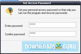 Protecting the program with a password