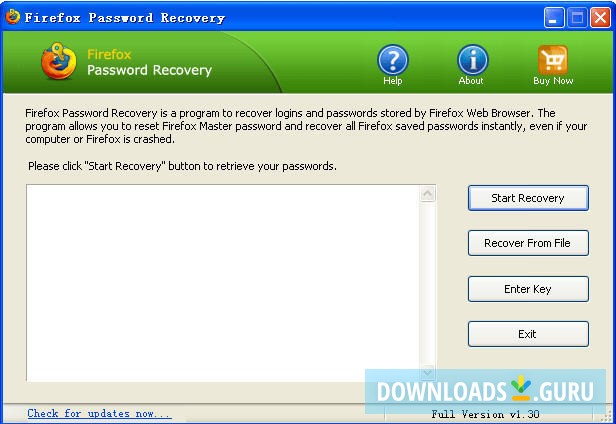 Firefox Password Recovery