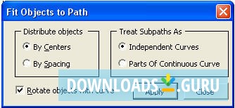 Fit Object To Path for CorelDRAW 12