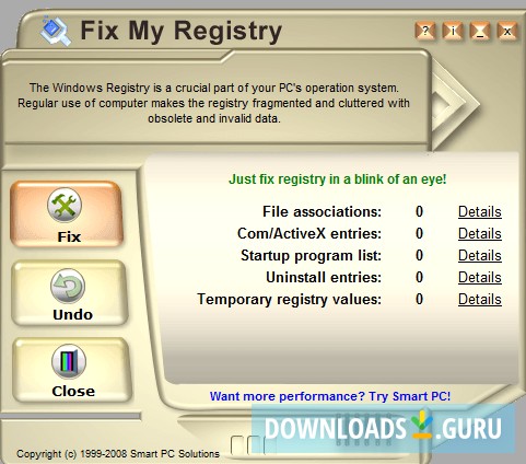 fix registry windows 7