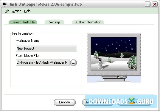 Flash Wallpaper Maker