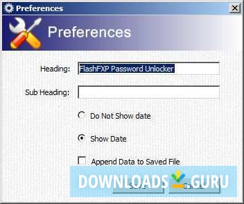 FlashFXP Password Unlocker