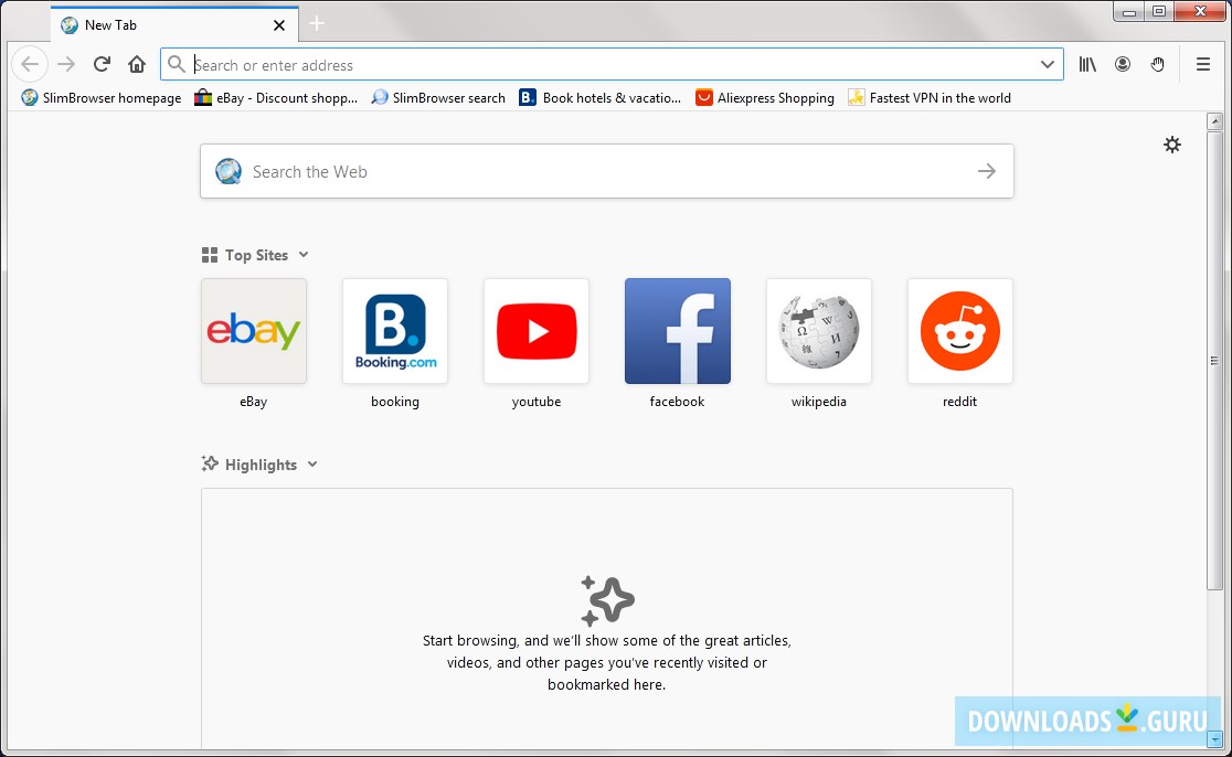 Slim Browser 18.0.0.0 for windows download