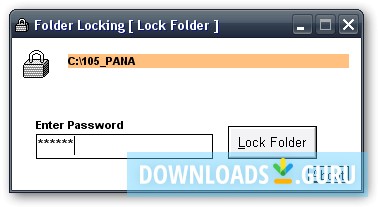 About to lock a folder