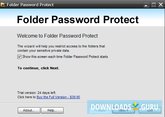 windows 10 pro password protect folder