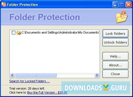 windows folder protection