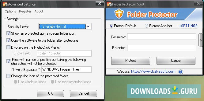 folder protector windows 10