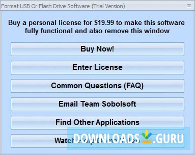 Format USB Or Flash Drive Software
