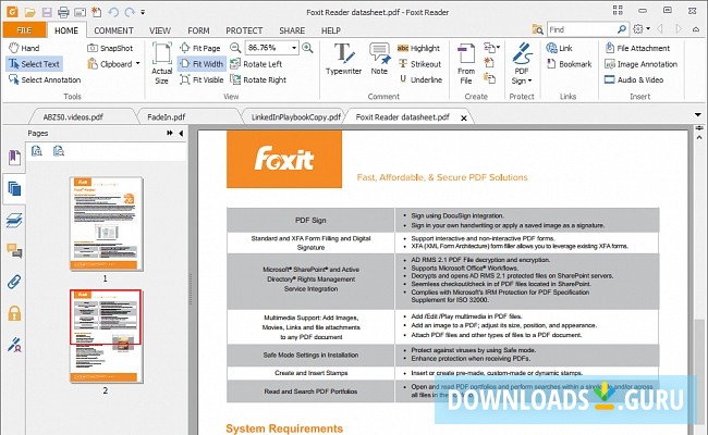 foxit reader pdf trennen