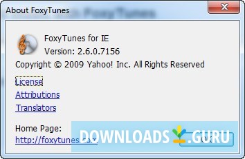 FoxyTunes for Internet Explorer