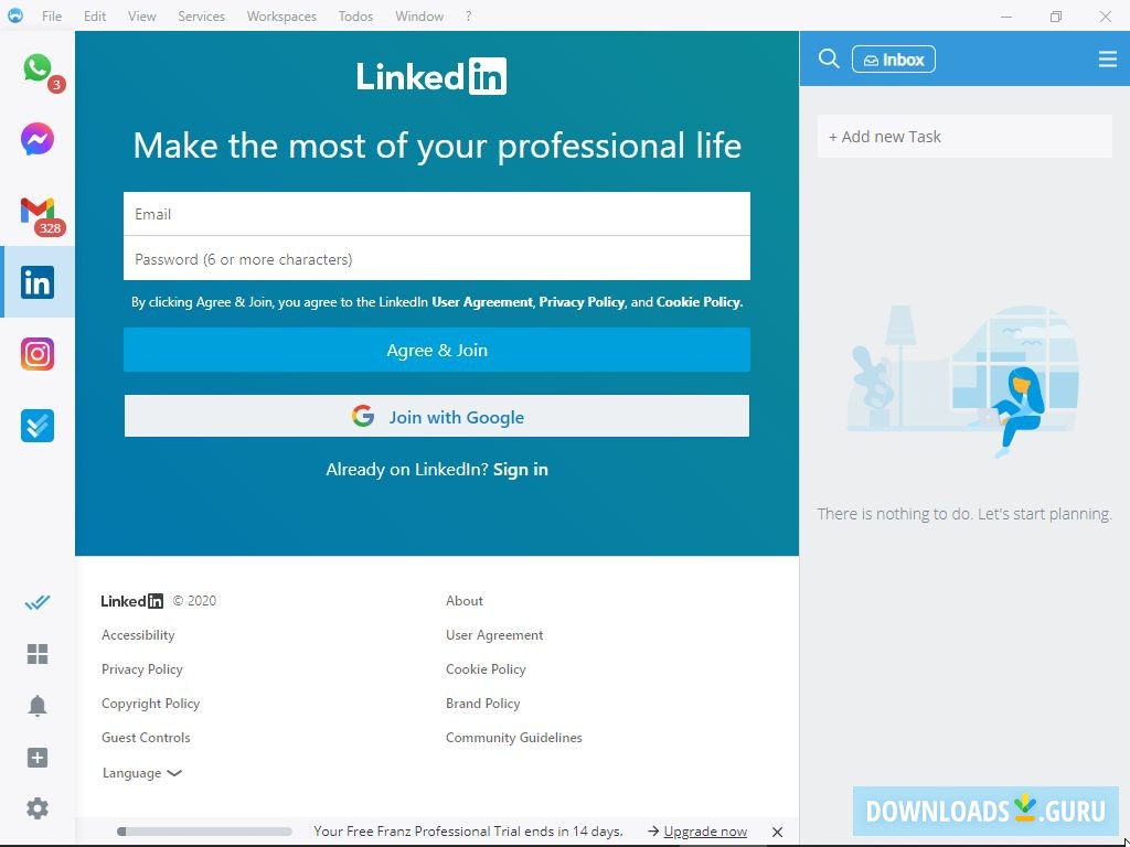 Adding LinkedIn