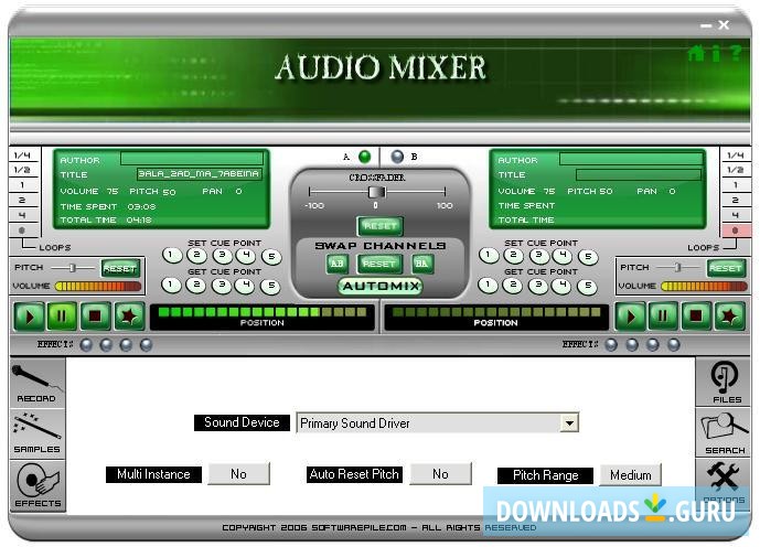 download free software control mixer sound sytem