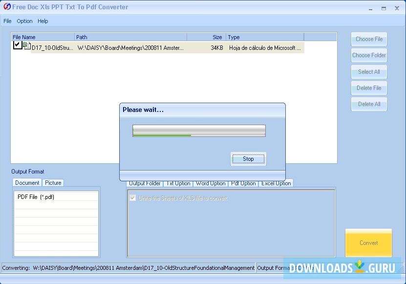 Free Doc Xls PPT Txt To Pdf Converter