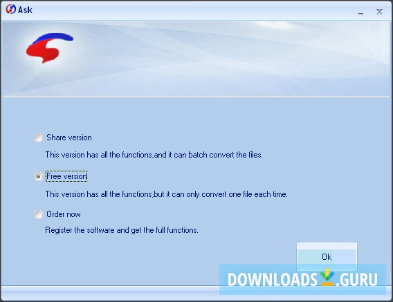 Version Selection Window