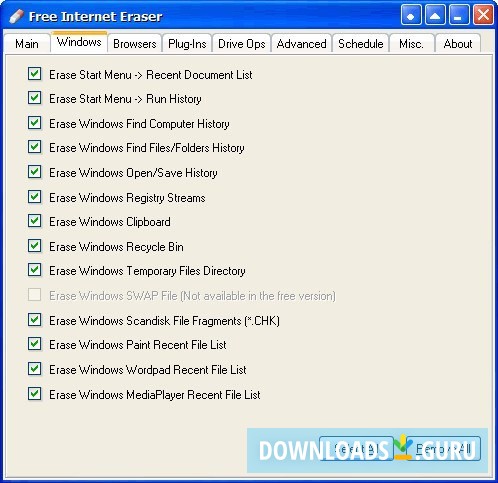 free internet eraser download