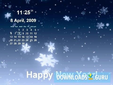 Free New Year Calendar ScreenSaver