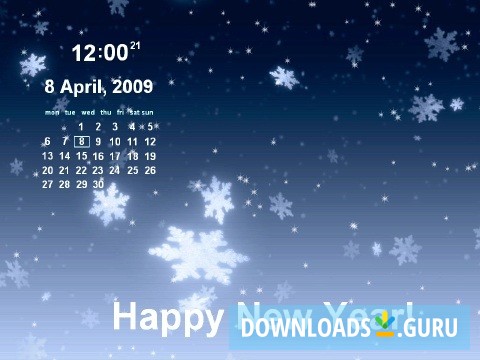 Free New Year Calendar ScreenSaver