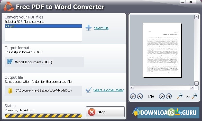 words to pdf converter download