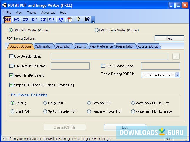 Free PDFill PDF Tools