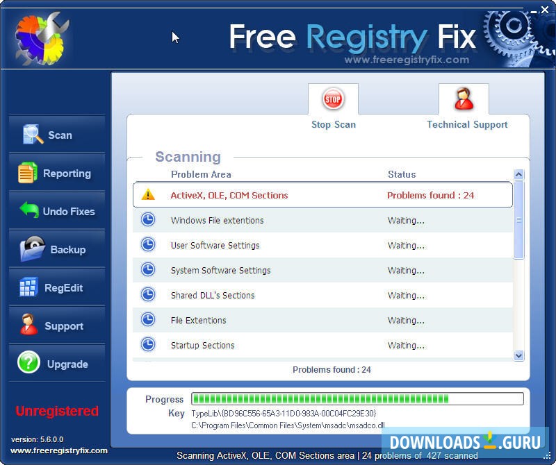 free windows registry repair from regsoft