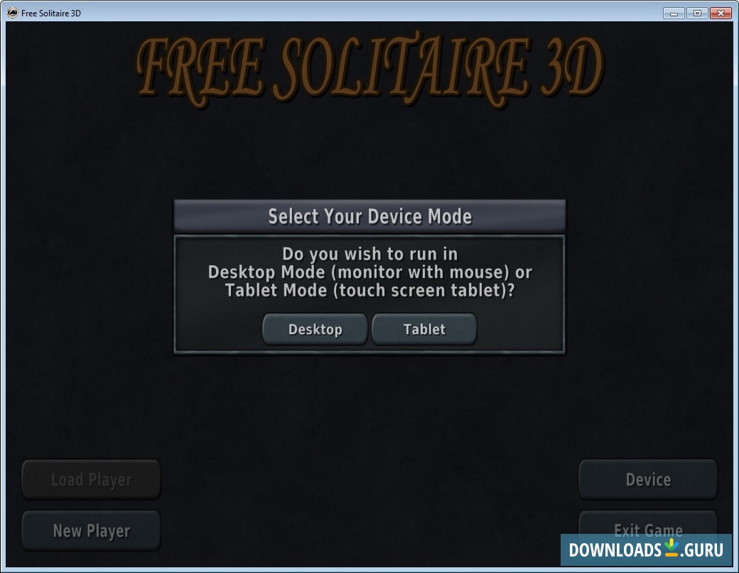 Device Mode Selection