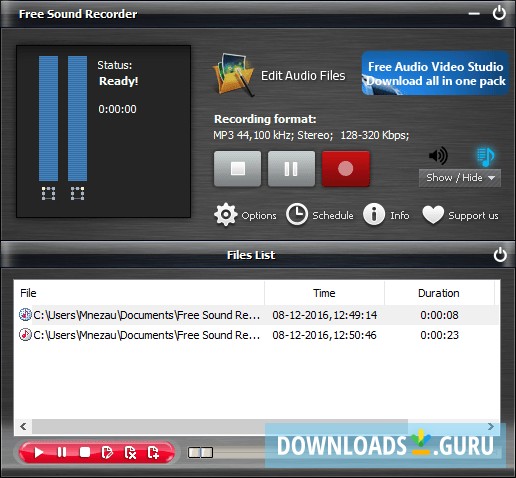Recordings List