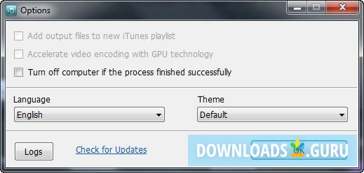 Program Options