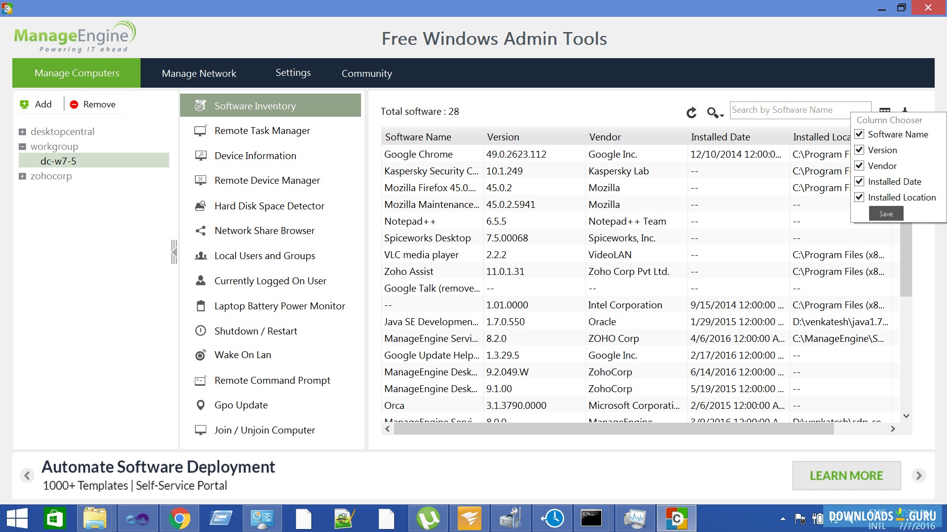 Software Inventory Tool
