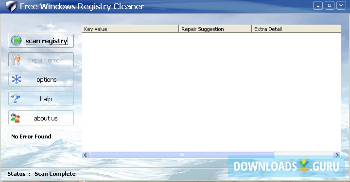 free windows registry repair software