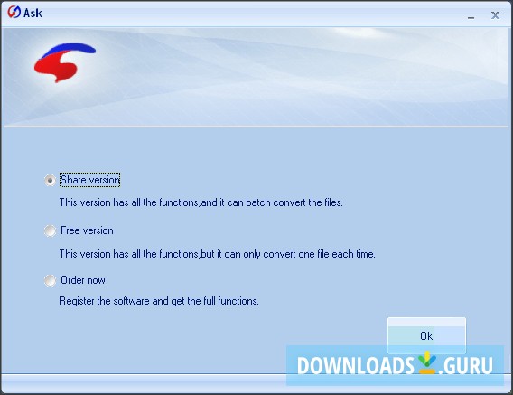 Version Selection Window