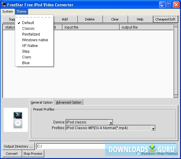 FreeStar Free iPod Video Converter