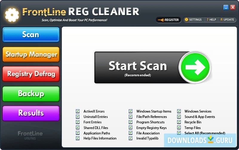 Main screen