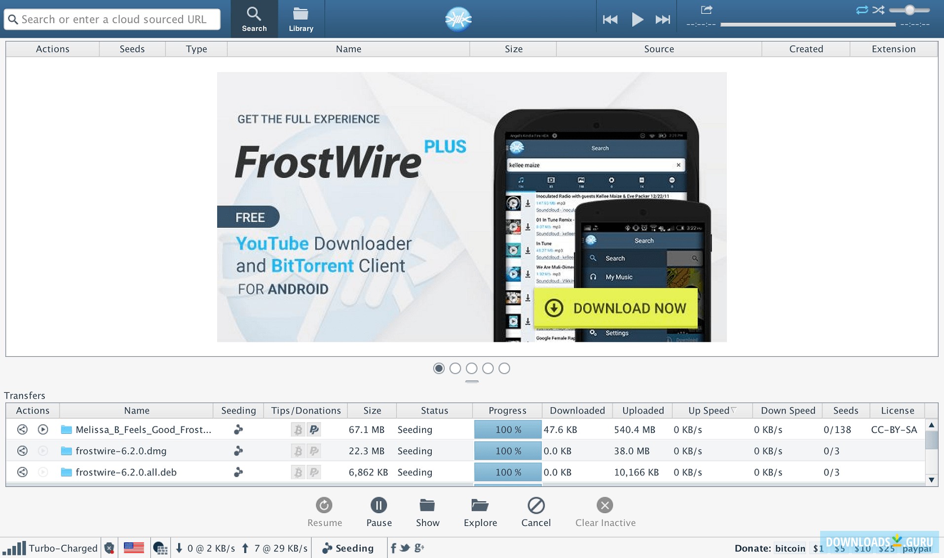 frostwire 32 bit download