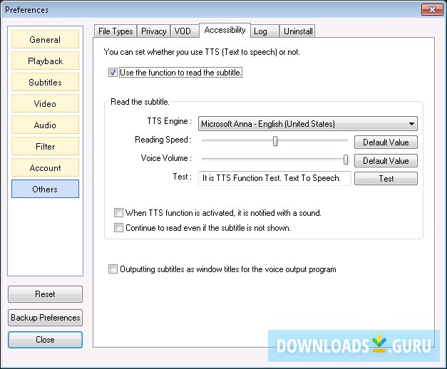 Accessibility Options