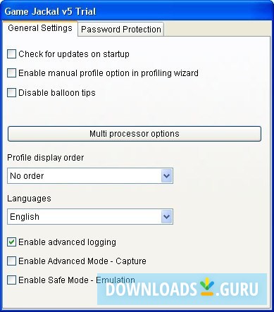 Settings Window