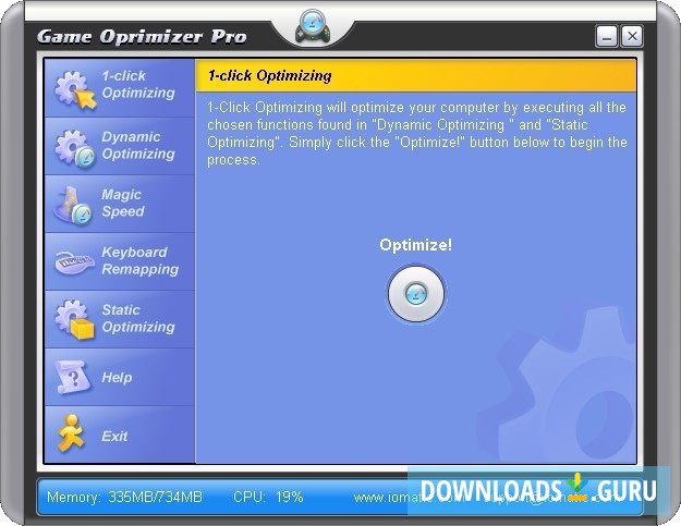 1-click optimization window