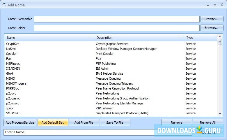 Load Default Set