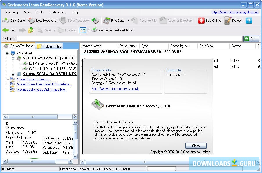 Geeksnerds Linux Data Recovery