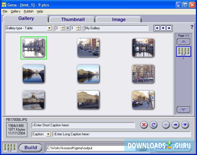 Gena Web Gallery Creator