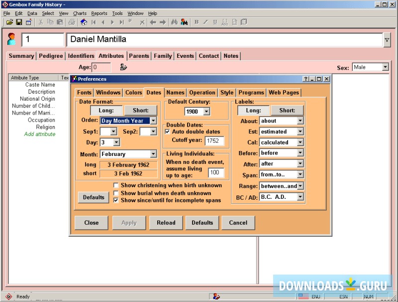 Genbox Family History