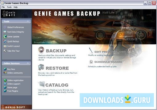 Genie Games Backup