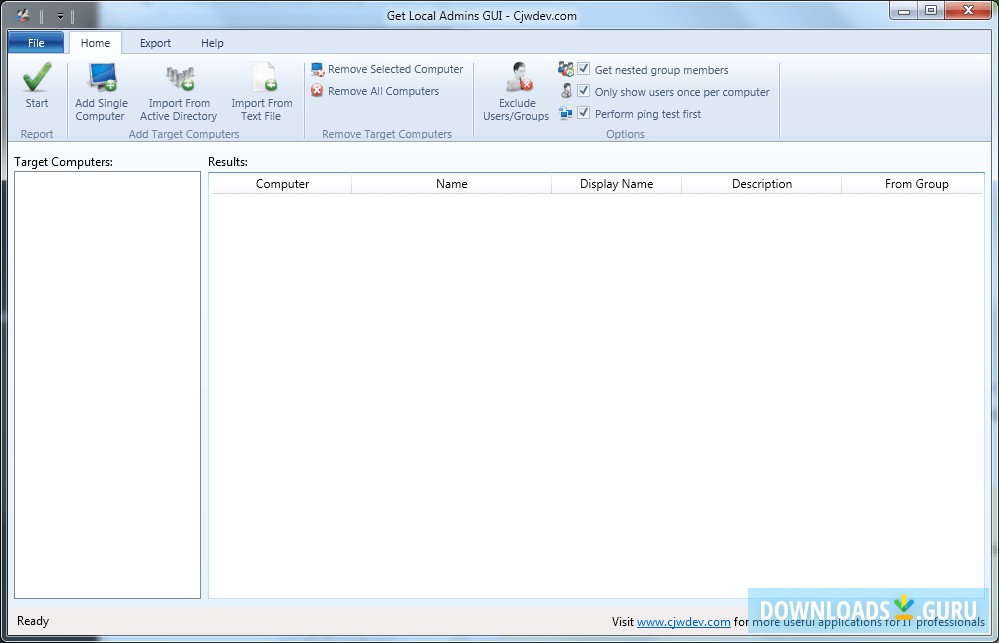 Get Local Admins GUI