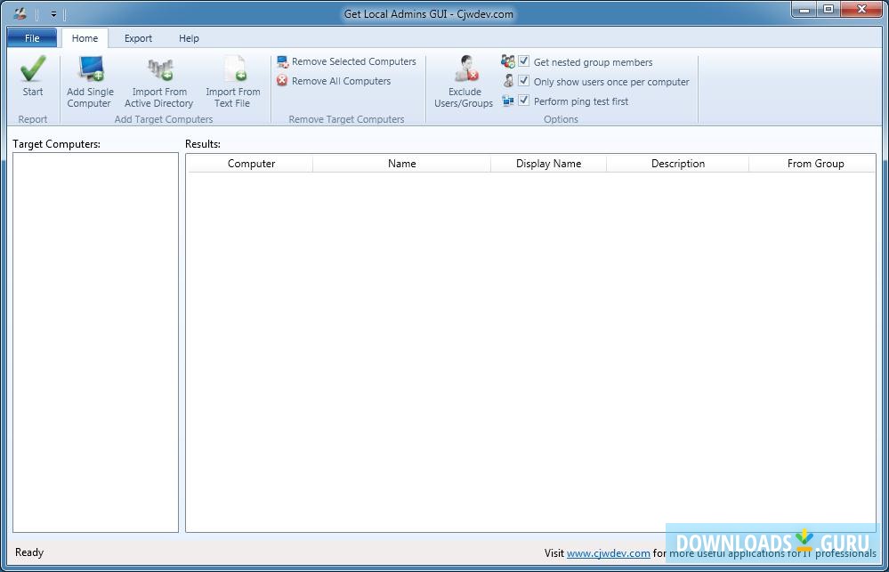 Get Local Admins GUI