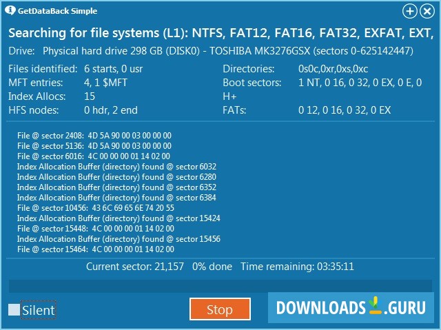 Searching for File Systems