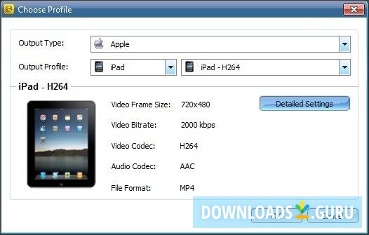 Output Profile Selector