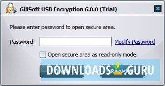 Open encrypted thumbdrive
