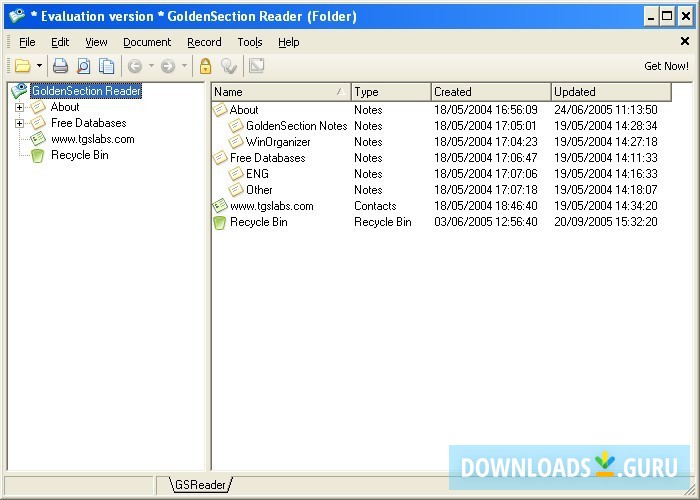 GoldenSection Reader