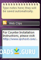 IPS Website Counter in Google Sidebar