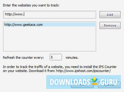 Google Desktop Plugin - IPS Website Counter