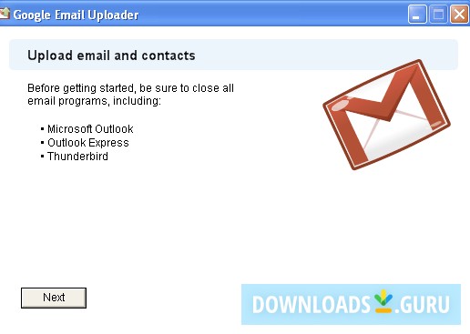Google Email Uploader